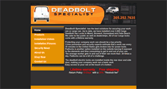 Desktop Screenshot of deadboltvanlocks.com