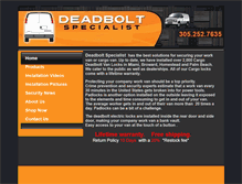 Tablet Screenshot of deadboltvanlocks.com